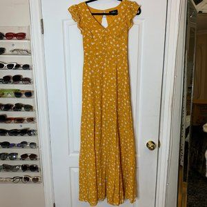 Yellow Floral Dress